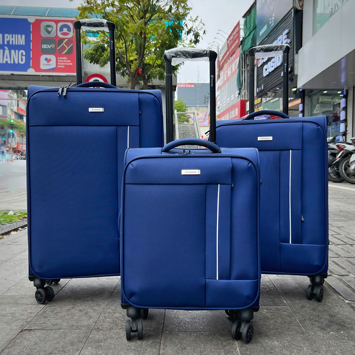 Vali vải siêu nhẹ Ecoway E502 size 28 inch